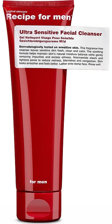 Recipe For Men Ultra Sensitive Facial Cleanser 100 ml