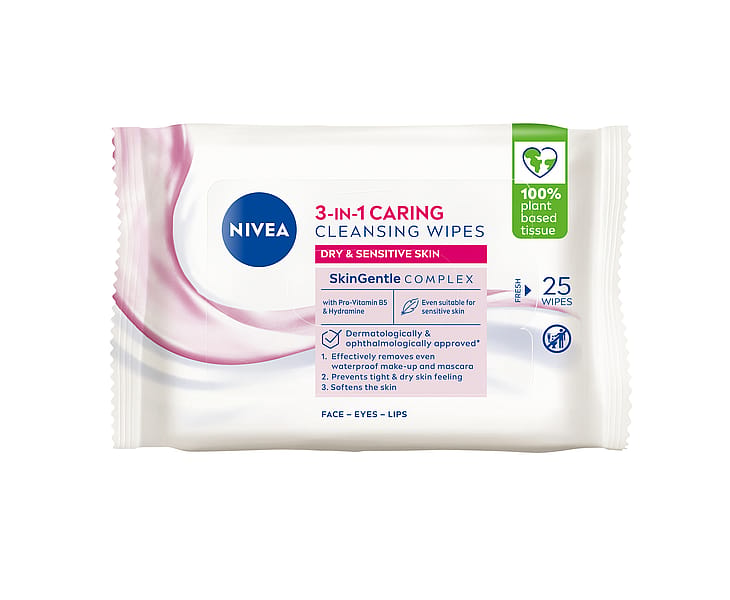 NIVEA Gentle Cleansing Wipes 25 pcs