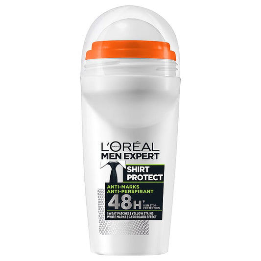 L'Oréal Paris Men Expert Shirt Protect 48H Anti-Marks Anti-Perspirant Deodorant Roll On 50 ml