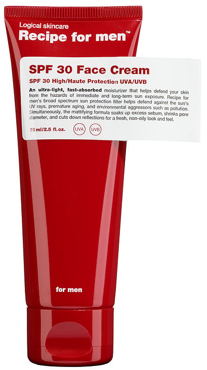 Recipe For Men SPF30 Face Cream 75 ml