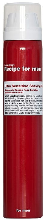 Recipe For Men Ultra Sensitive Shaving Foam 100 ml